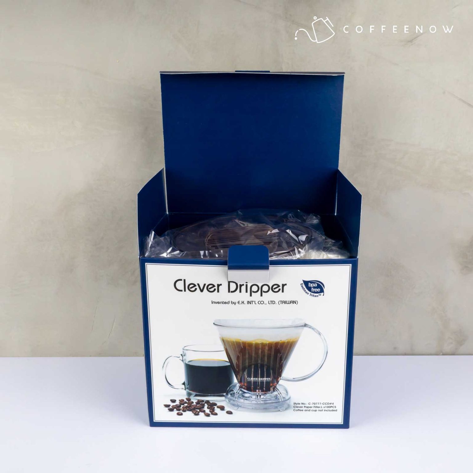 Clever Coffee Dripper Large Brown CoffeeNow