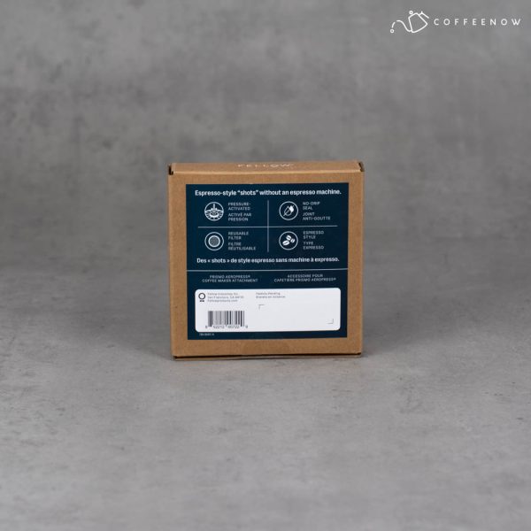 Fellow prismo packaging back label